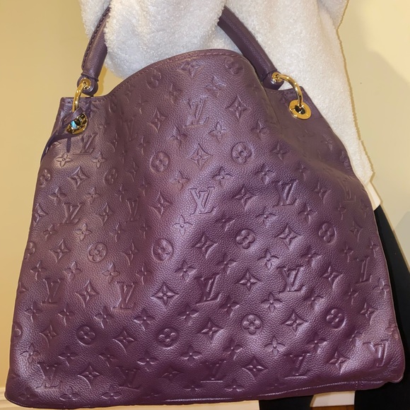 Louis Vuitton Purple Monogram Empreinte Artsy MM Aube - Picture 1 of 10